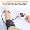 Arm Blood Pressure Monitor with Adjustable Cuff (8.7in-12.6in) Irregular Heartbeat Detector Voice Broadcast 2Users 99 Memories LCD Display CE FDA Appr