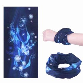 New Outdoor Variety Magic Bandana Cycling Mask Neck Cover Sunscreen (Option: Style34-49x24cm)