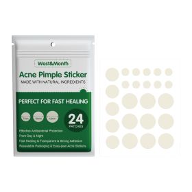 West&Month Liquid Absorbent Acne Patch Invisible Makeup Artificial Skin Repair Essential Oil Waterproof Concealer Acne Patch Breathable (Option: 24pcs)